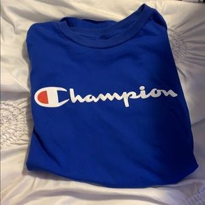 blue champion tee